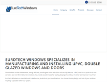 Tablet Screenshot of eurotechwindows.net.au